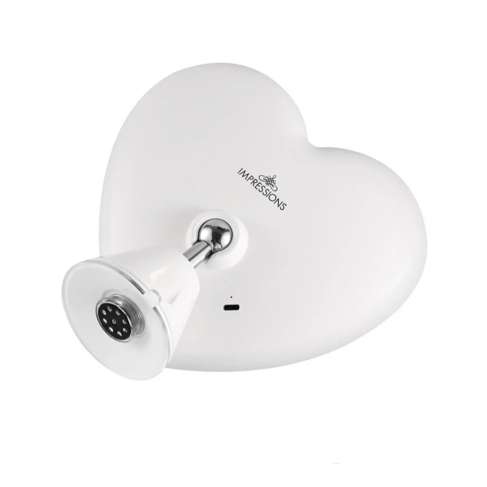 Impressions LED Sweetheart 10x White Heart Vanity Mirror NWT NIB